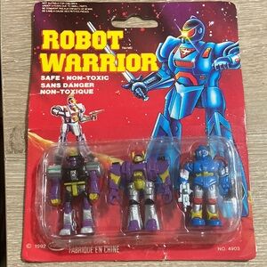 ROBOT WARRIOR 1992 Soma No 4903 Action Figures Set 3-Pack In Original Packaging